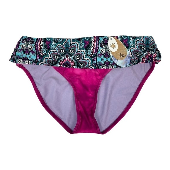 Prana Lavana Womens Swim Bottom Fuchsia Namaste Small - Picture 3 of 11